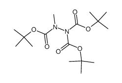 tri-tert-butyl 2-methylhydrazine-1,1,2-tricarboxylate Structure