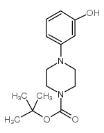 1-Boc-4-(3-羟基苯基)哌嗪结构式