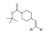 4-(2,2-二溴乙烯基)哌啶-1-甲酸叔丁酯结构式