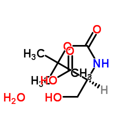 N-叔丁氧羰基-L-丝氨酸水合物图片