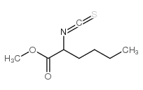 DL-2-异硫氰基己酸甲酯结构式