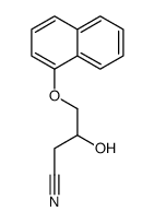 3-hydroxy-4-(1-naphthyloxy)butyronitrile Structure