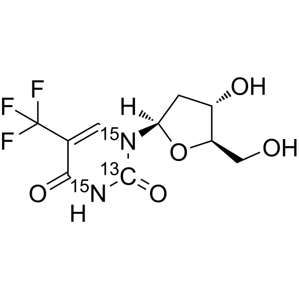 Trifluridine-13C,15N2 Structure