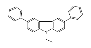 9-ethyl-3,6-diphenylcarbazole Structure