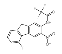 Acetamide,2,2,2-trifluoro-N-(5-fluoro-3-nitro-9H-fluoren-2-yl)- Structure