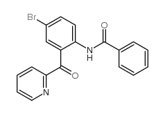 2-(2-苯甲酰胺-5-溴苯甲酰基)吡啶结构式