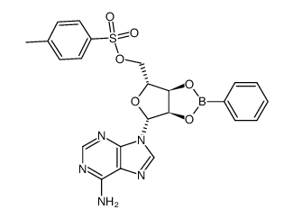 O2',O3'-phenylboranediyl-O5'-(toluene-4-sulfonyl)-adenosine Structure