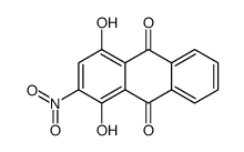 1,4-dihydroxy-2-nitroanthracene-9,10-dione结构式
