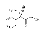 Alpha-氰基-alpha-苯丁酸甲酯结构式