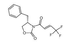 (4S)-benzyl-3-[(E)-4,4,4-trifluorobut-2-enoyl]-oxazolidin-2-one Structure