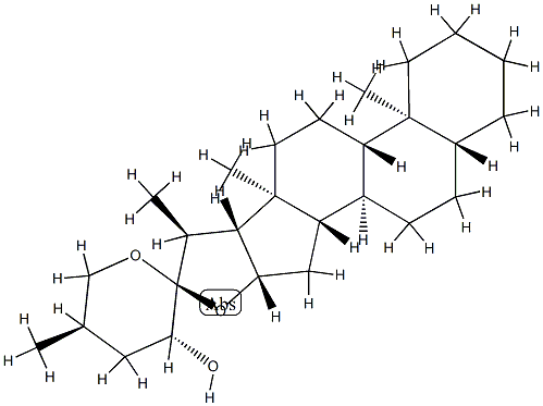 (23R,25R)-5α-Spirostan-23-ol结构式