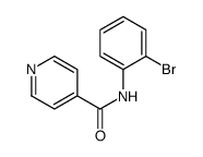 N-(2-溴苯基)-4-吡啶羧酰胺结构式