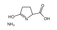 ammonium 5-oxo-L-prolinate结构式
