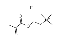 N-[2-(methacryloyloxy)ethyl]-N,N,N-trimethylammonium iodide结构式