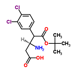 BOC-(S)-3-氨基-4-(3,4-二氯苯基)-丁酸结构式