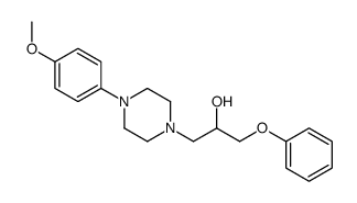 4-(4-Methoxyphenyl)-α-(phenoxymethyl)-1-piperazineethanol结构式