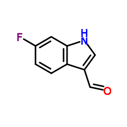 6-氟吲哚-3-甲醛结构式