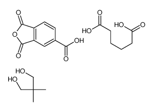 2,2-dimethylpropane-1,3-diol,1,3-dioxo-2-benzofuran-5-carboxylic acid,hexanedioic acid Structure