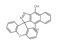 Spiro[3H-benz[f]indazole-3,9'-[9H]xanthene]-4,9-diol结构式