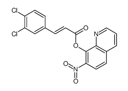 7-Nitro-8-quinolinol 3-(3,4-dichlorophenyl)propenoate structure