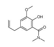 5-Allyl-2-hydroxy-3-methoxy-N,N-dimethylbenzamide结构式