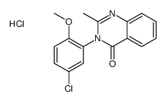 3-(5-chloro-2-methoxyphenyl)-2-methylquinazolin-4-one,hydrochloride Structure