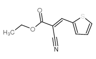 2-Propenoic acid,2-cyano-3-(2-thienyl)-, ethyl ester Structure