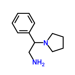 2-苯基-2-(吡咯烷-1-基)乙胺结构式