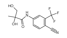 N-[4-cyano-3-(trifluoromethyl)-phenyl]-2,3-dihydroxy-2-methyl-propionamide结构式
