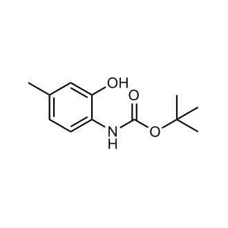N-(2-羟基-4-甲基苯基)氨基甲酸叔丁酯结构式