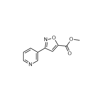 3-(吡啶-3-基)-1,2-噁唑-5-羧酸酯甲酯结构式