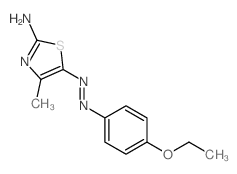 4-ethoxy-N-[(2-imino-4-methyl-1,3-thiazol-5-ylidene)amino]aniline Structure