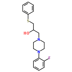 1-[4-(2-FLUOROPHENYL)PIPERAZINO]-3-(PHENYLSULFANYL)-2-PROPANOL Structure
