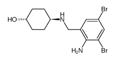 N-(trans-4-hydroxy-cyclohexyl)-2-amino-3,5-dibromo-benzylamine Structure