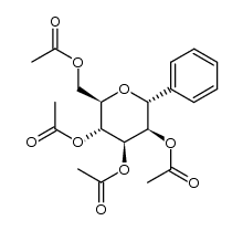 (2,3,4,6-tetra-O-acetyl-α-D-mannopyranosyl)benzene Structure