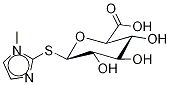甲基咪唑硫代-β-D-葡糖醛酸结构式