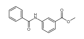 3-benzoylamino-benzoic acid methyl ester Structure