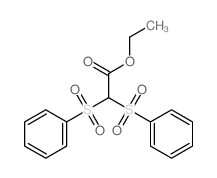 ethyl 2,2-bis(benzenesulfonyl)acetate结构式