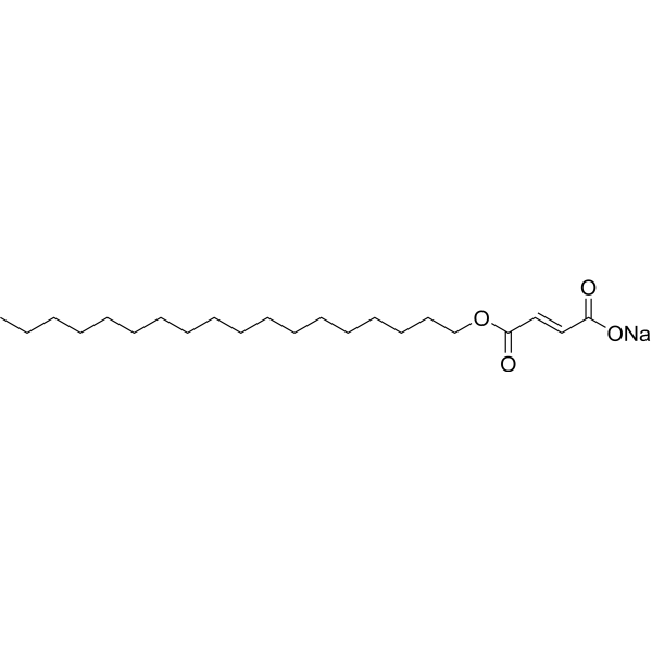 Sodium 2-octadecylfumarate Structure
