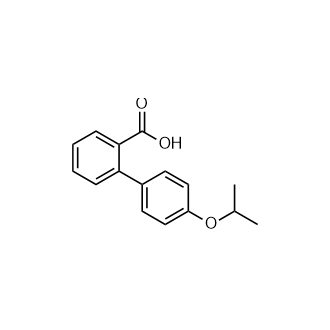 4'-异丙氧基-[1,1'-联苯]-2-羧酸结构式
