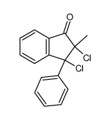 2,3-dichloro-2-methyl-3-phenyl-indan-1-one结构式