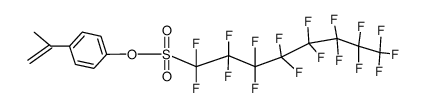 4-(prop-1-en-2-yl)phenyl 1,1,2,2,3,3,4,4,5,5,6,6,7,7,8,8,8-heptadecafluorooctane-1-sulfonate结构式