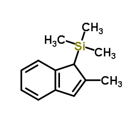 Trimethyl(2-methyl-1H-inden-1-yl)silane Structure