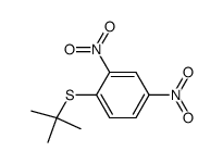 1-(tert-butylsulfanyl)-2,4-dinitrobenzene结构式