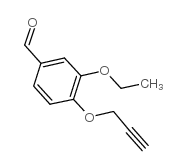 3-乙氧基-4-丙炔-2-氧基-苯甲醛结构式