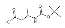 3-t-butoxycarbonylaminobutyric acid结构式