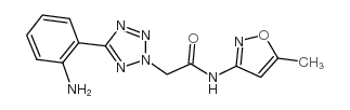 2-[5-(2-氨基-苯基)-四唑-2-基]-n-(5-甲基-异噁唑-3-基)-乙酰胺结构式