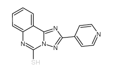 2-(4-pyridyl)-1,2,4-triazolo[1,5-c]quinazoline-5(6H)-thione结构式