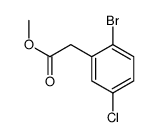 2-(2-溴-5-氯苯基)乙酸甲酯结构式