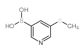 5-(甲硫基)吡啶-3-硼酸结构式